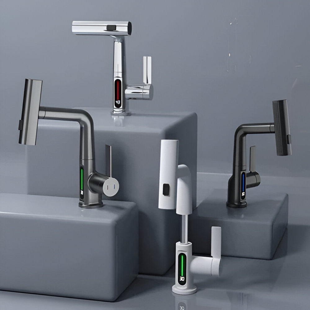 BowLift | Adjustable Kitchen Faucet with Temperature Display