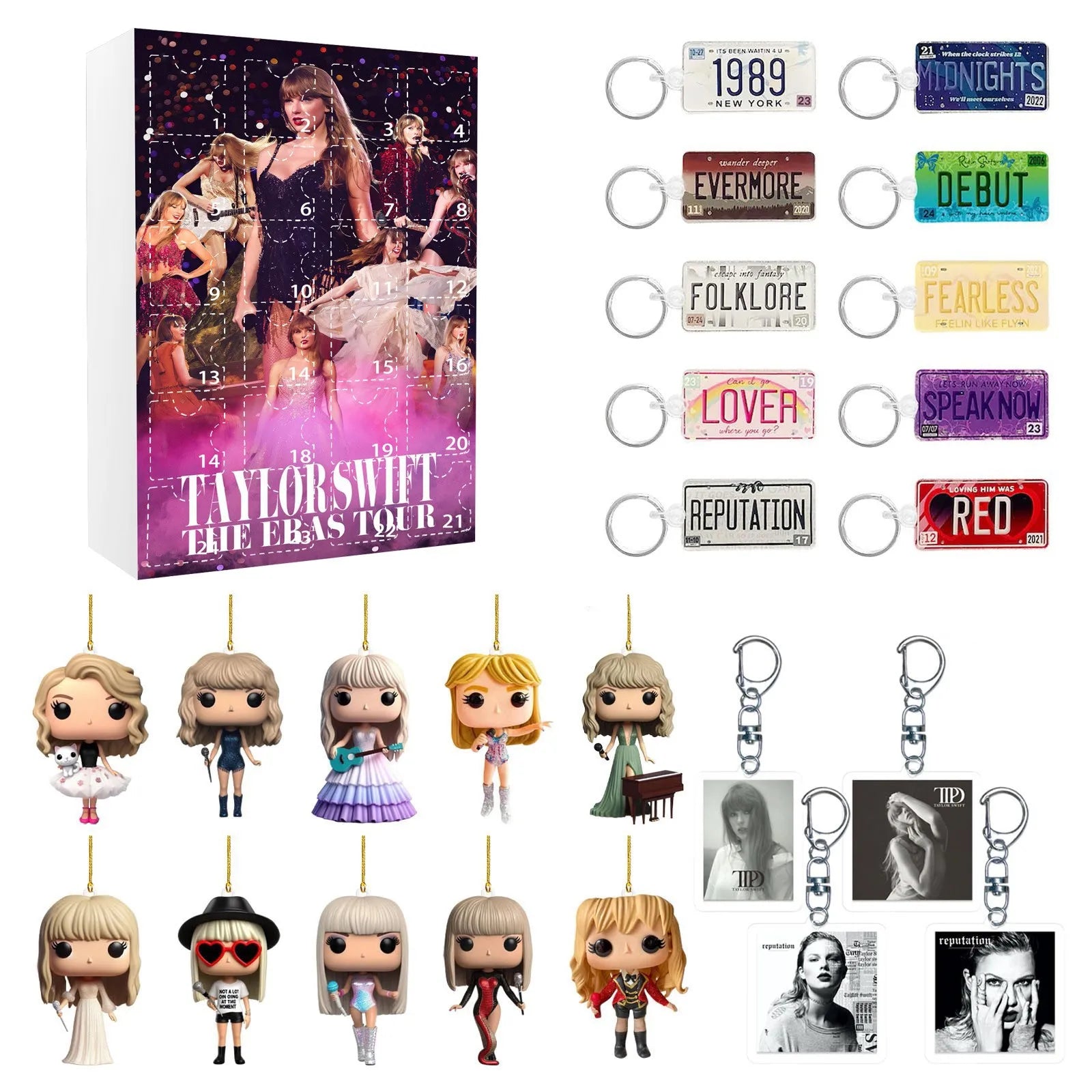 BowLift | DecoJoy Adventskalender – 24-daagse kalender met kerstdecoraties & herbruikbaar design