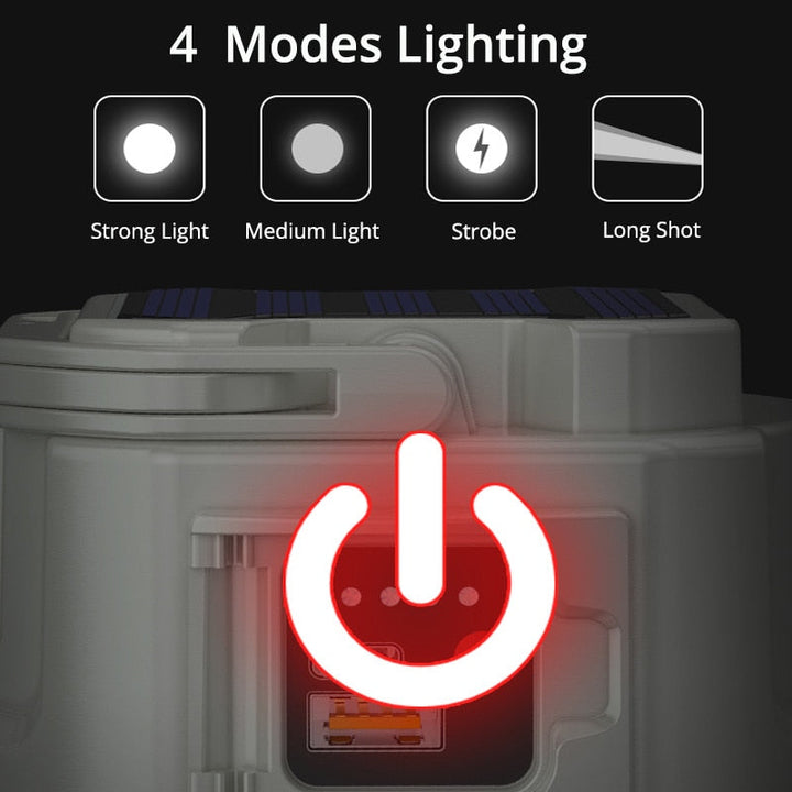 Solar LED Outdoor USB Rechargeable Explorer Camping Light | Bowlift