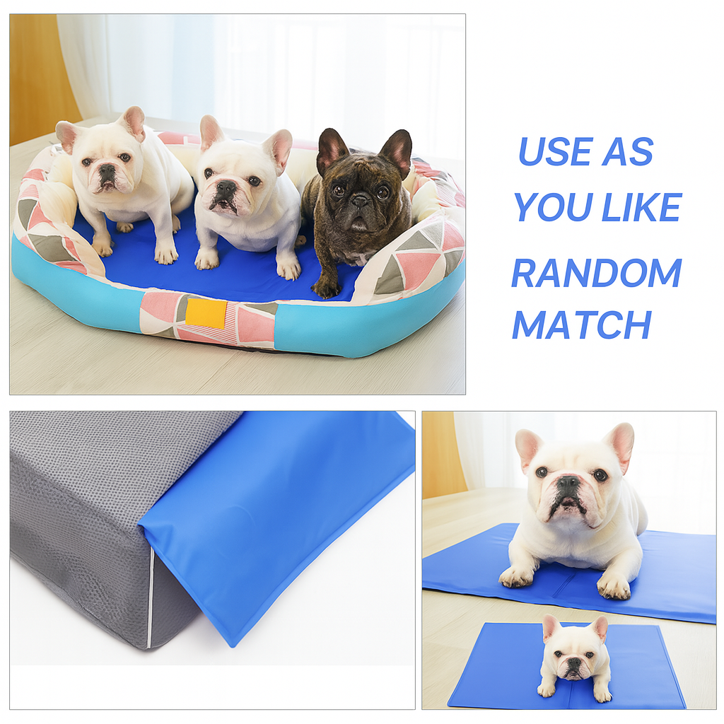 Aircooly Frenchie Cooling Bed – Non-Icy Soft Breathable Summer Gel Cool Mat | Bowlift