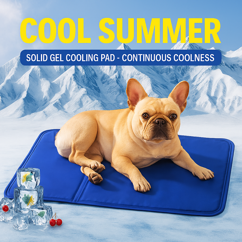 Aircooly Frenchie Cooling Bed – Non-Icy Soft Breathable Summer Gel Cool Mat | Bowlift