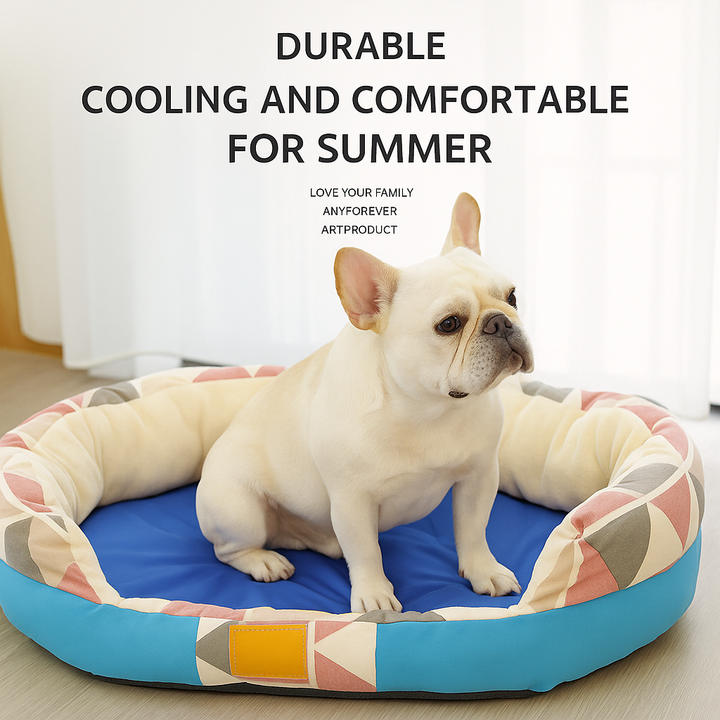 Aircooly Frenchie Cooling Bed – Non-Icy Soft Breathable Summer Gel Cool Mat | Bowlift