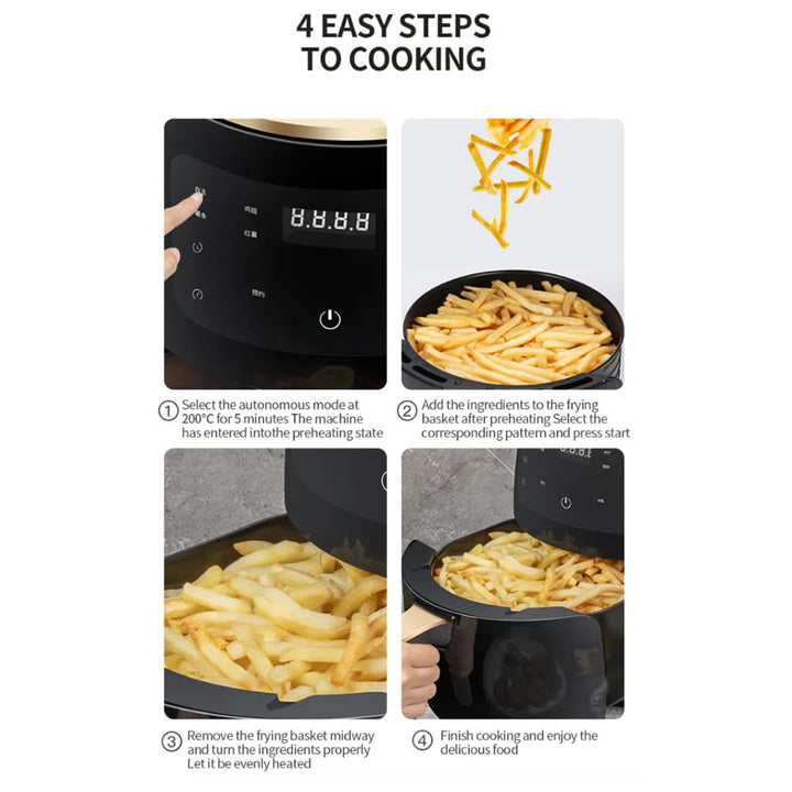 Airfryer 3.5 Liter (low fat: Grilling, Baking, Frying and Deep Frying) | Bowlift