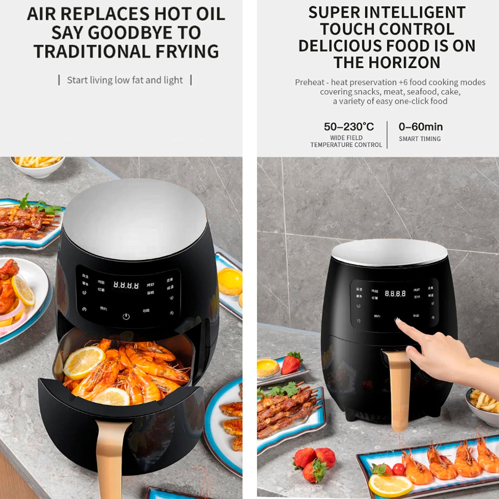 Airfryer 3.5 Liter (low fat: Grilling, Baking, Frying and Deep Frying) | Bowlift