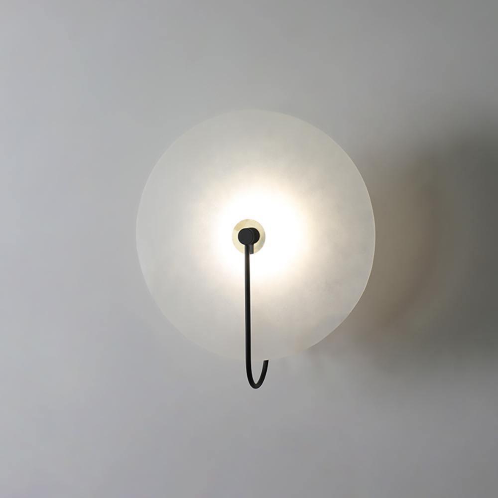 BowLift | White Alabaster Wall Lamp