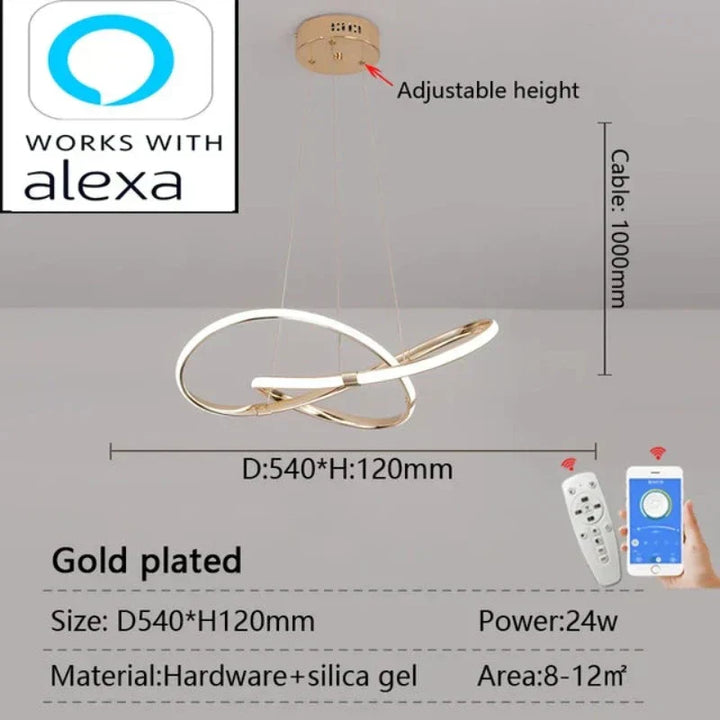 LightMaster Smart LED Pendant Light - Easy Installation and Secure Attachment | Bowlift