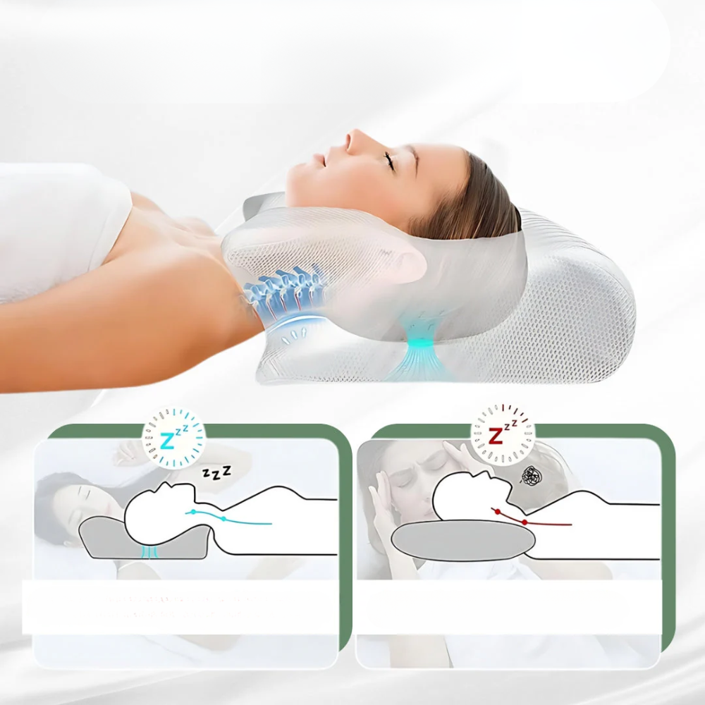 BowLift | AlignRest | Orthopedic neck pillow against neck pain