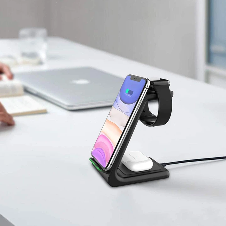 BowLift | 3-in-1 Wireless Charger for Smartphone, Smartwatch and Earbuds