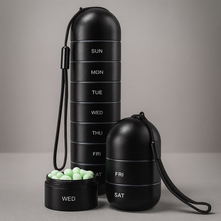 Compact Pill Box Aluminium | Bowlift