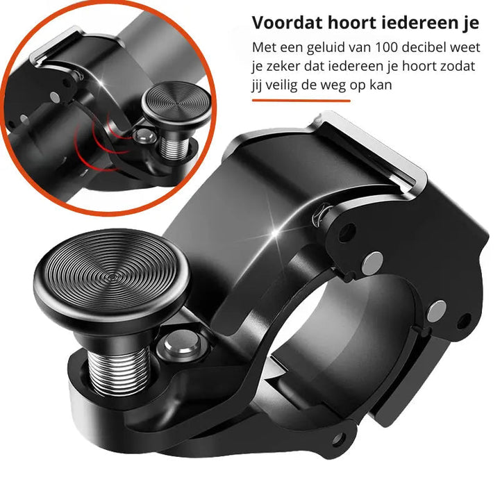 Aluminum bicycle bell 100 dB light | Bowlift