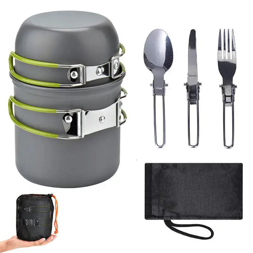TrekChef - Complete Camping Kookset met Bestek Bowlift