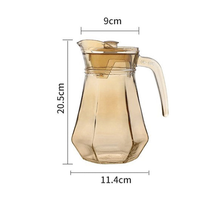 BowLift | Amber hexagonal Glass Cups