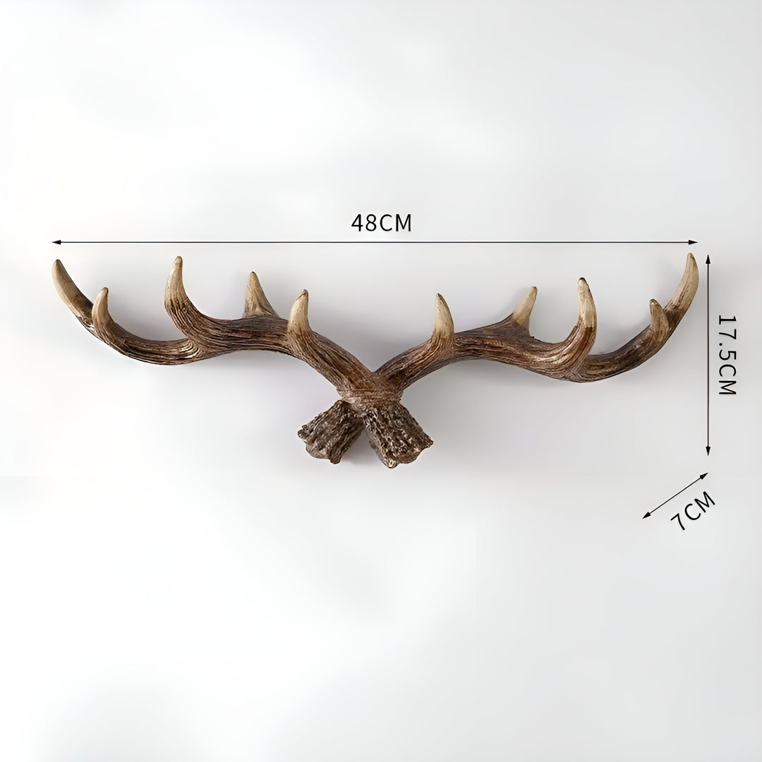 Antler Wall Hook – Retro Design for Coats and Jackets | Decorative Coat Hook | Bowlift