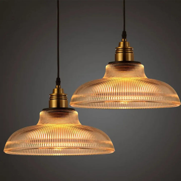 BowLift | LumiAura Scandinavian Pendant Lamp – Vintage Elegance in Glass