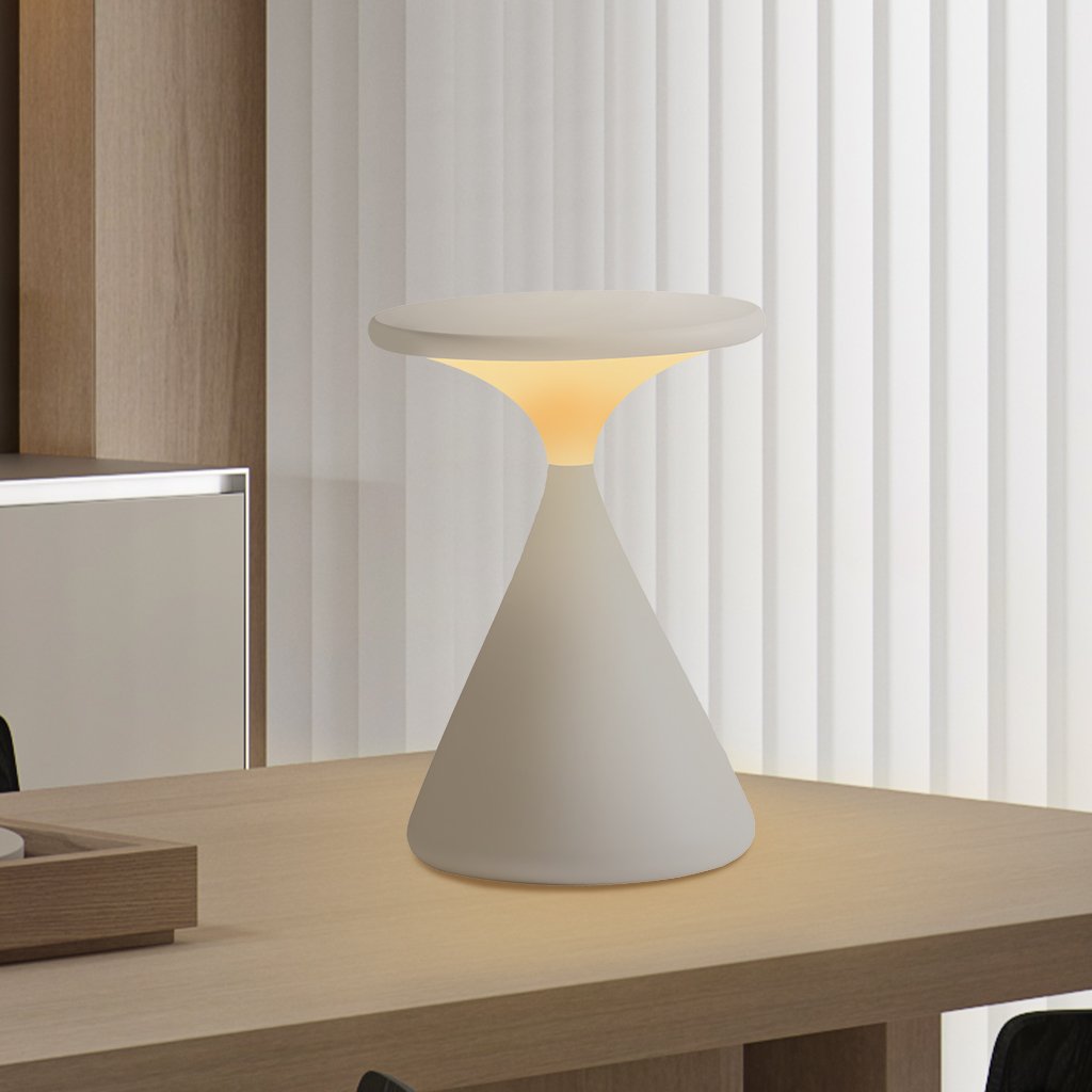 BowLift | Aeron Hourglass Battery Table Lamp | Dimmable LED Table Lamp Without Cable