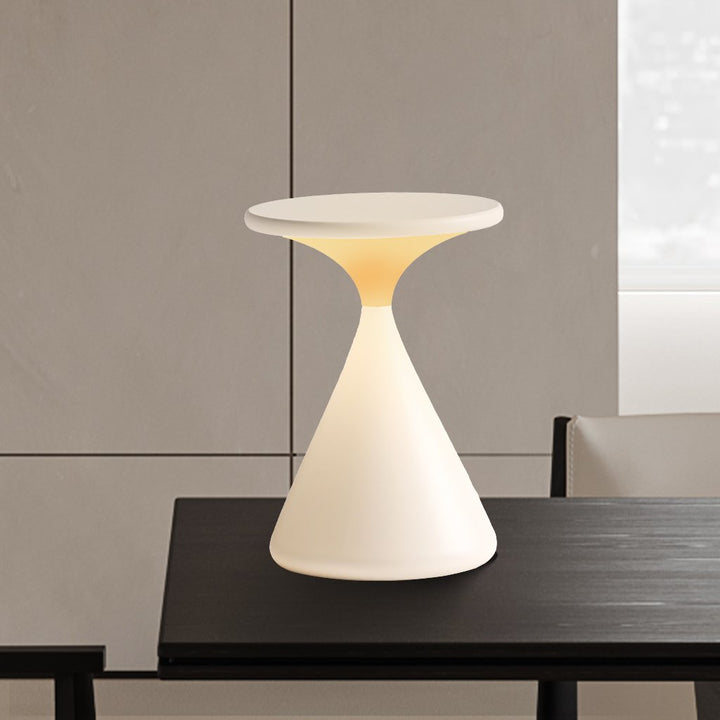 BowLift | Aeron Hourglass Battery Table Lamp | Dimmable LED Table Lamp Without Cable