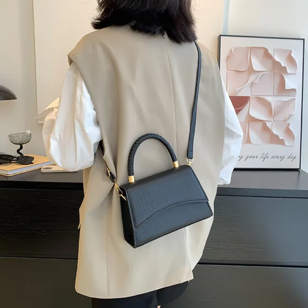 Style Spring Women's Handbag made of PU leather with Crossbody strap | Bowlift