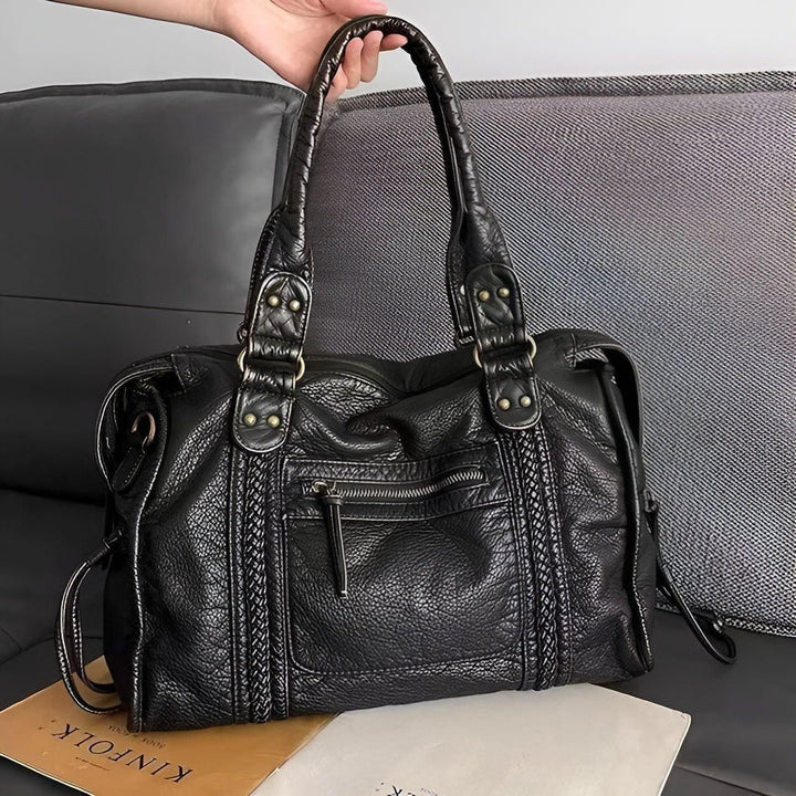 Shoulder bag made of genuine leather – High quality and elegant | Perfect for everyday & office | Bowlift