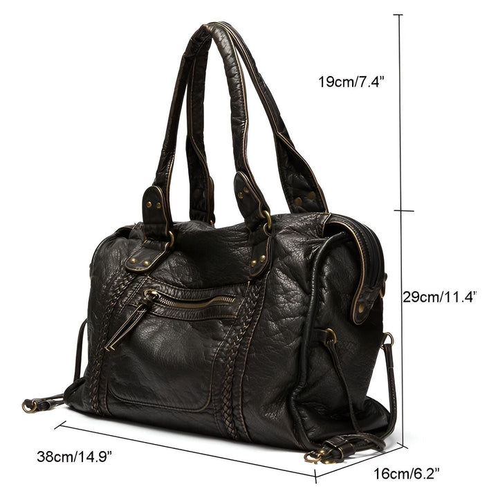 Shoulder bag made of genuine leather – High quality and elegant | Perfect for everyday & office | Bowlift