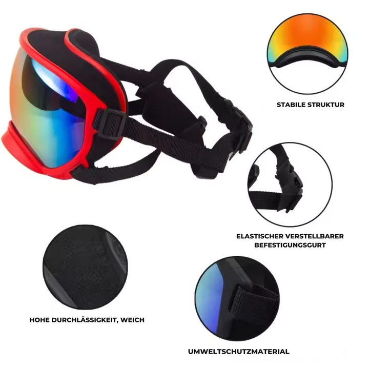 Dog sunglasses with UV protection windproof adjustable Bowlift