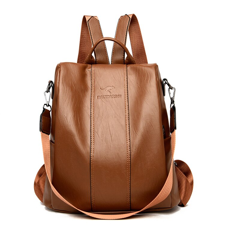 BowLift | Theft-Proof Leather Backpack for Women in Vintage Style