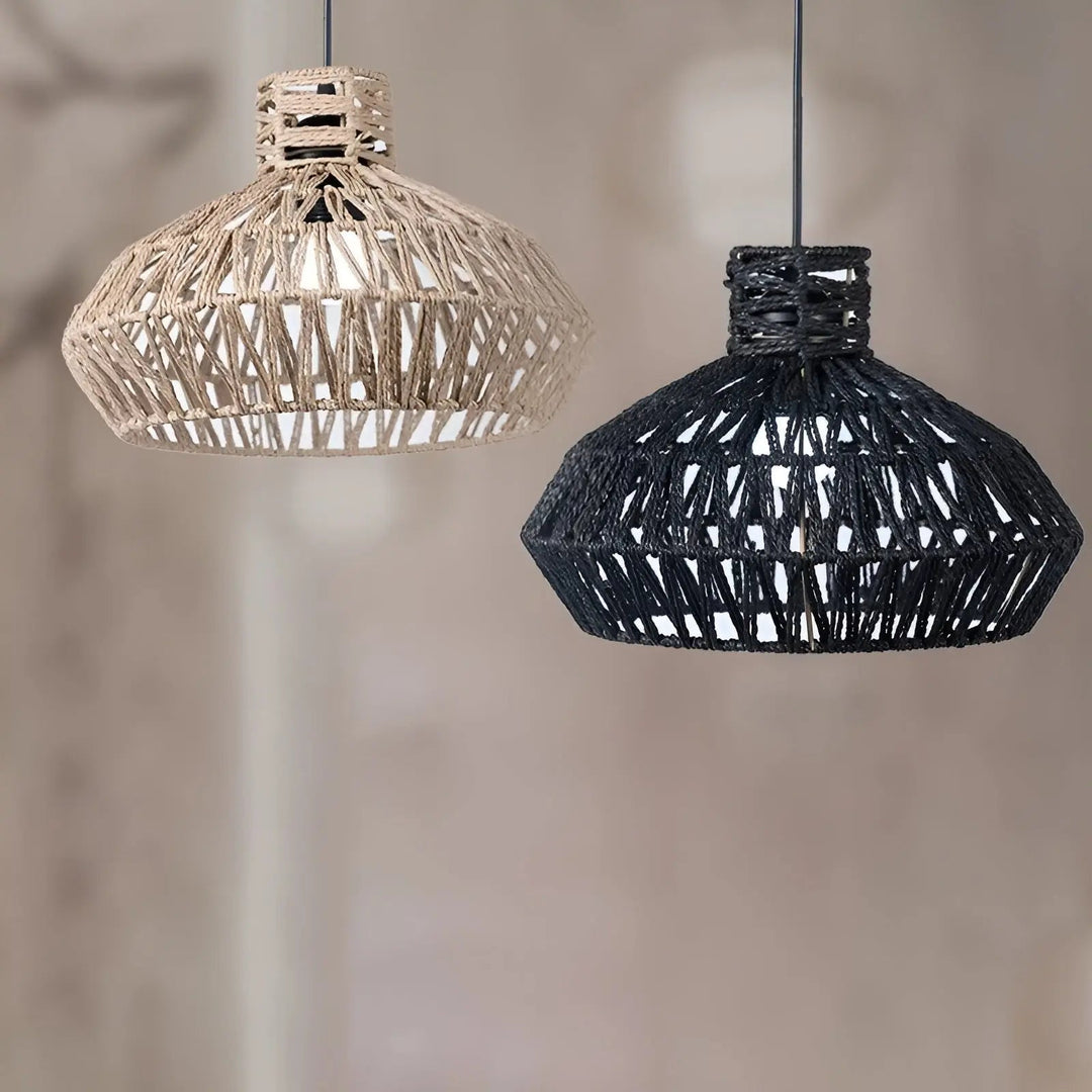 BowLift | Elegant Vintage Rattan Pendant Lamp – Timeless Luxury for Every Space