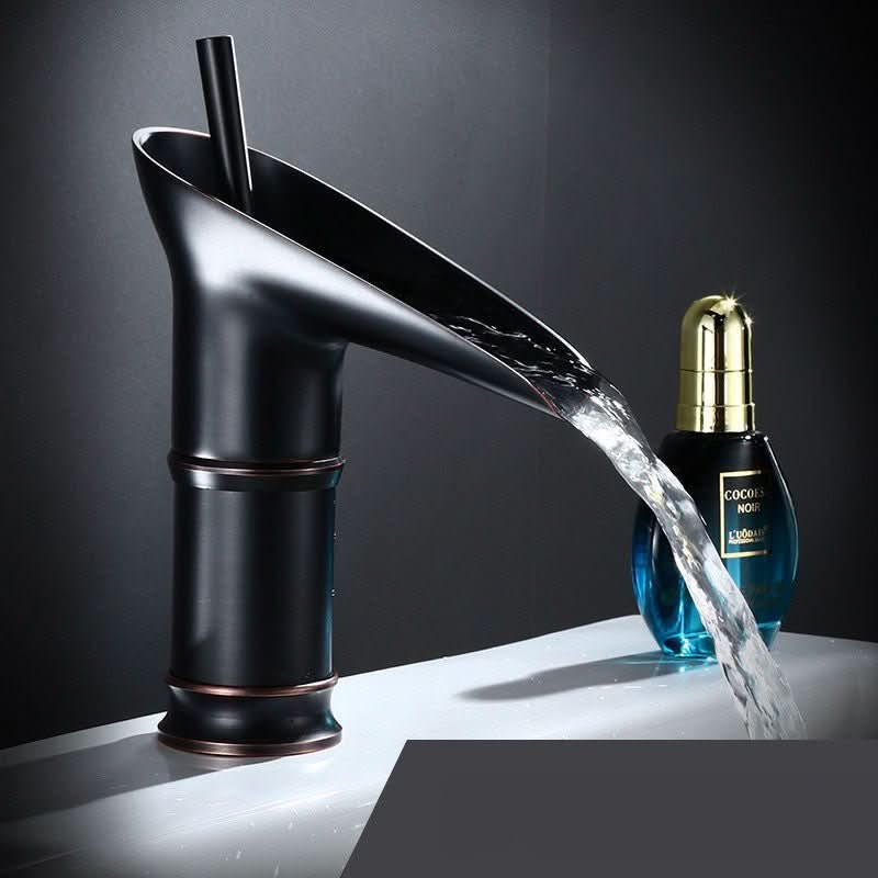 BowLift | Antique waterfall sink faucet made of brass