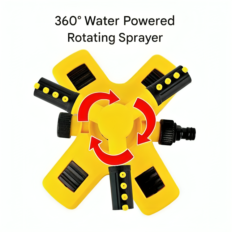 BowLift | Rotating Sprinkler for Lawn | 360° Coverage, Water-Saving Technology & Adjustable Spray for Efficient Garden Irrigation