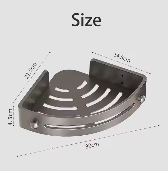 BowLift | AquaLock Shower Shelf | Shower Tray No Drilling Transparent