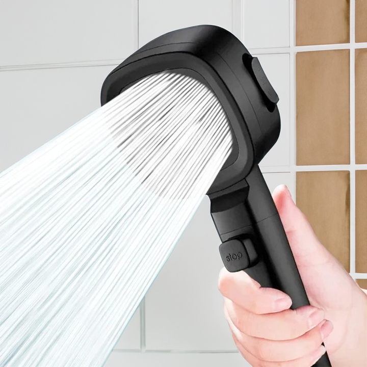 BowLift | AquaPulse | High-Pressure Shower Head with Adjustable Spray Modes