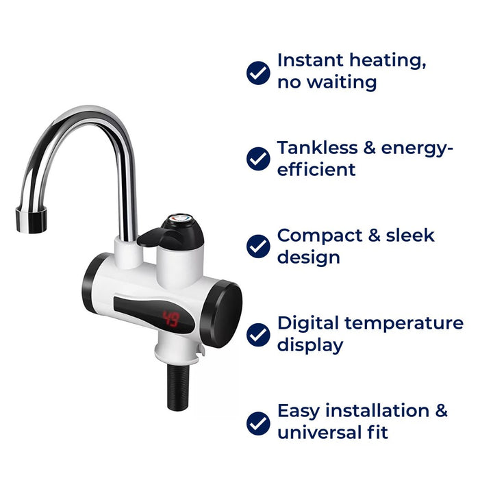 AquaSwift | Instant Hot Water Tap – Tankless Design – Compact Energy-Efficient Unit – Ideal for Kitchens & Bathrooms Bowlift