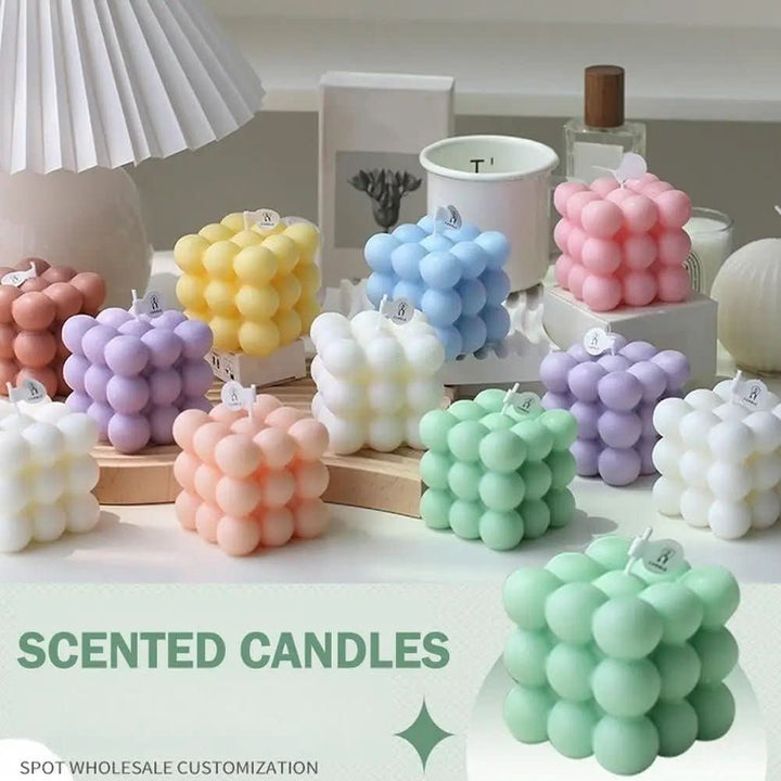 BowLift | Scented candle in cube shape for stylish decoration