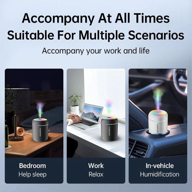 BowLift | 180ml USB air humidifier with LED lighting