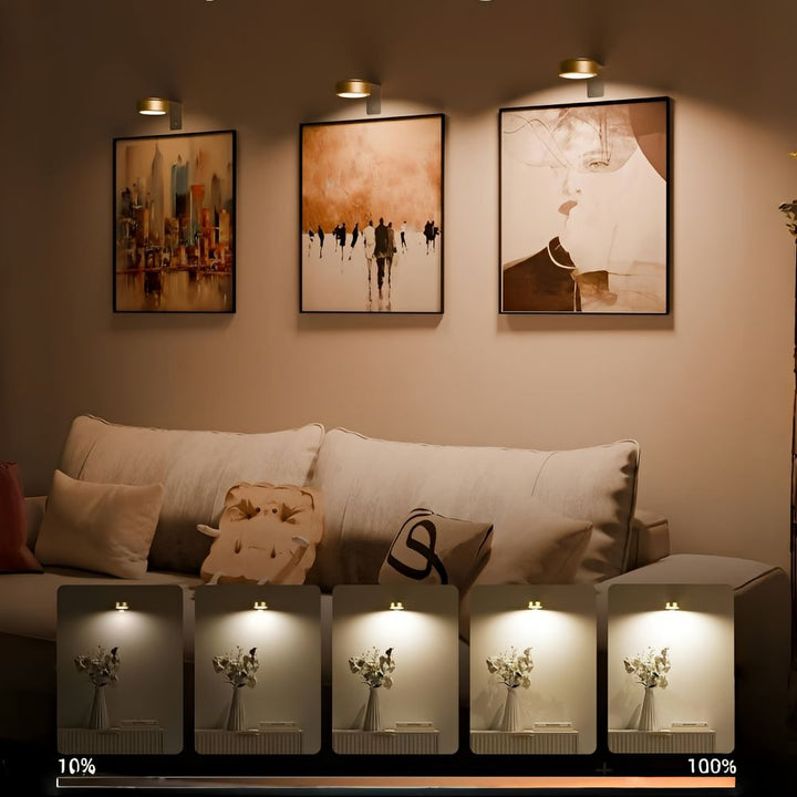 BowLift | ArtLume | Wireless Rechargeable LED Spotlights for Picture & Artwork Lighting