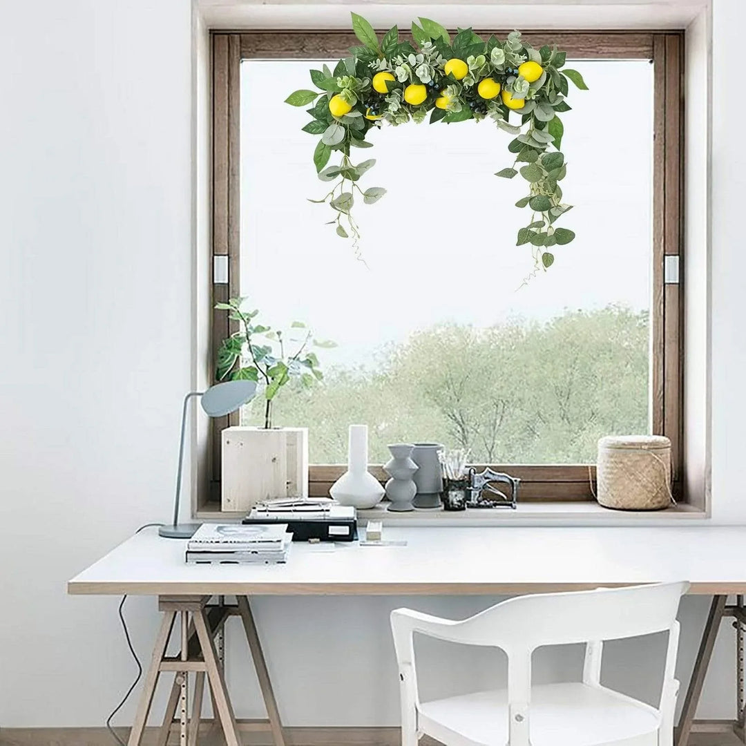 Artificial Lemon Wreath Bowlift