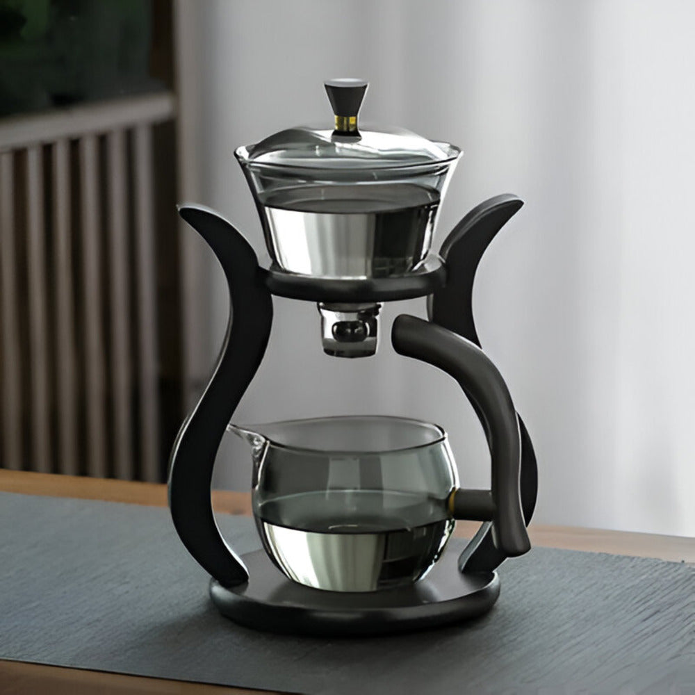 BowLift | Artisan Magnetic Glass Teapot Set with Infuser – Elegant Drip-Free Glass Teapot for Loose Leaf Tea
