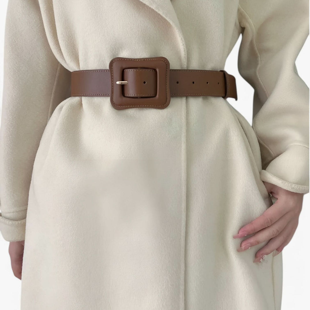 BowLift | Women’s Wide Leather Belt Vintage High Waist with Adjustable Buckle
