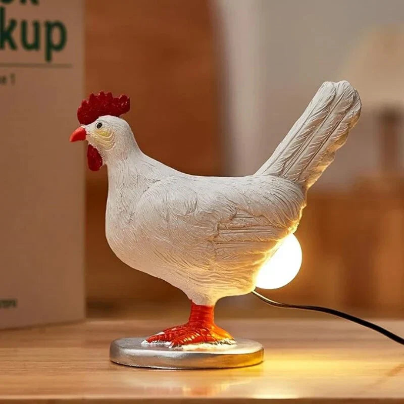 Playful Chicken Table Lamp for your Table Bowlift