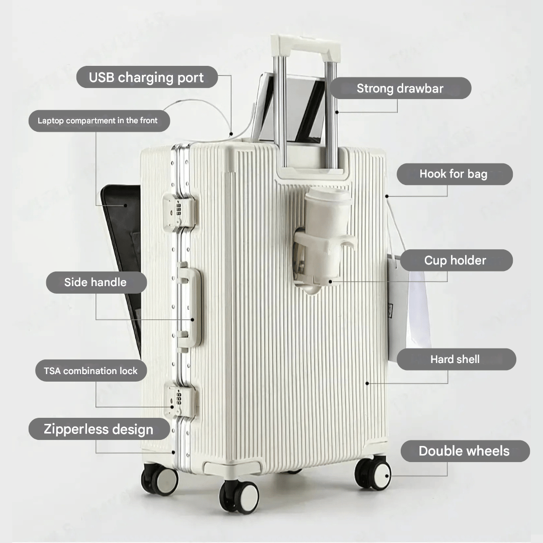 BowLift | Hard Carry-On Suitcase – Manhattan Pro