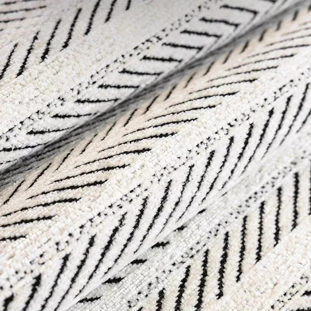 BowLift | Aurivelle Herringbone Scallop Edge Sofa Cover