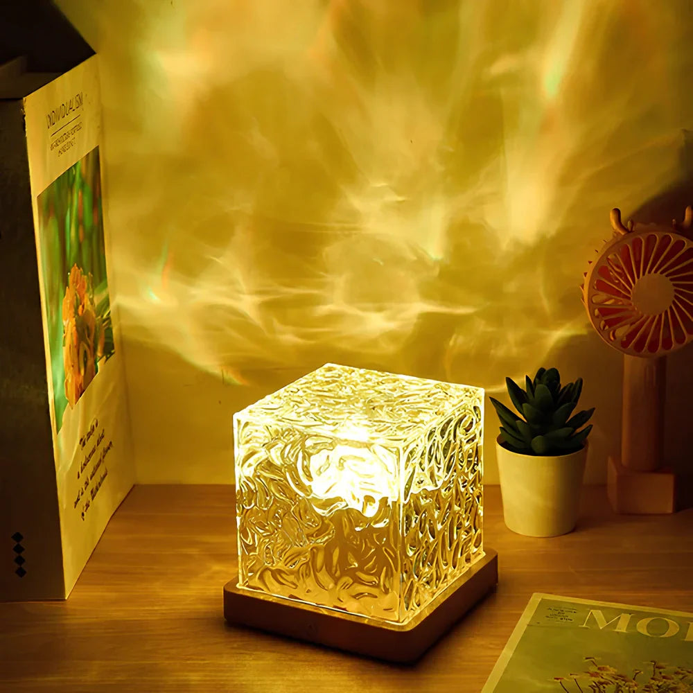 BowLift | Table Lamp Glass Cube Ambient Light