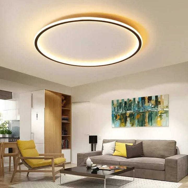 BowLift | Scandinavian LED ceiling light for warm, glare-free living light