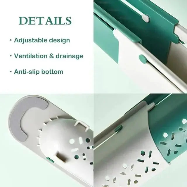 BowLift | Expandable dish rack with towel bar – Suitable for many sink sizes