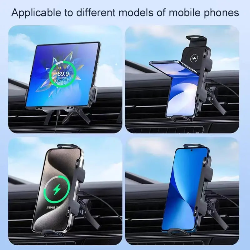 BowLift | Car device holder with charging function – Automatic grip & wireless charging