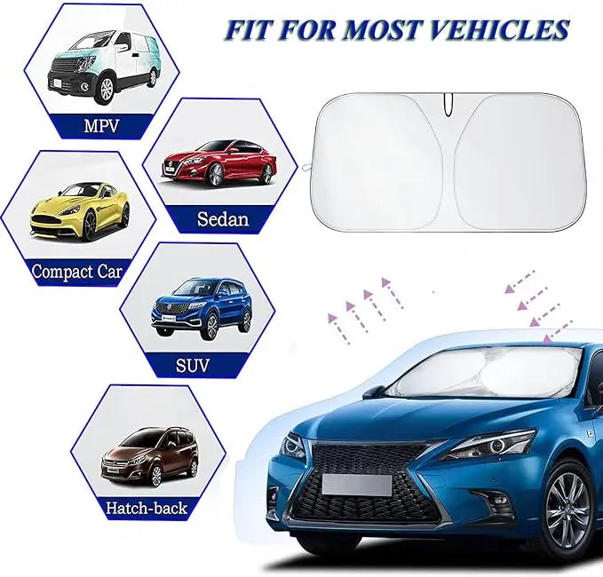 BowLift | Car sun shades for windshields – UV-reflecting heat shielding for SUVs and cars