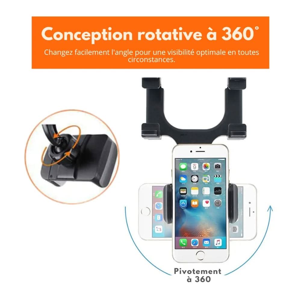 BowLift | Rear-view mirror mobile phone holder for safe driving