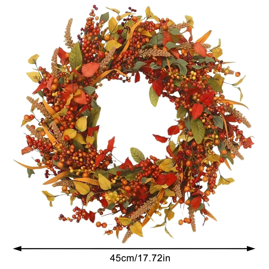 Autumn Rattan Door Wreath - AmberLeaf | Bowlift