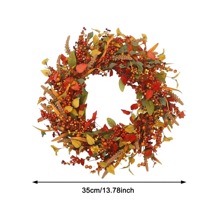 Autumn Rattan Door Wreath - AmberLeaf | Bowlift