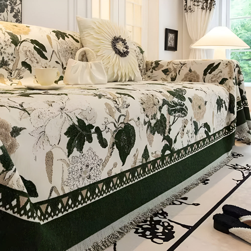 BowLift | Autumn Vines Jacquard Sofa Cover