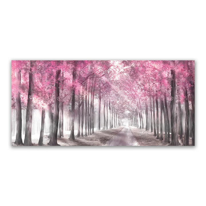 Autumn Sunshine Forest Wall Art Fine Art Canvas Print Natural Landscape Picture For Living Room Dining Room Scandinavian Home Decor | Bowlift